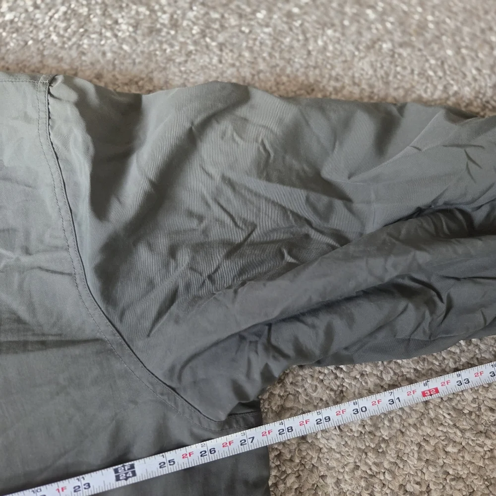 L.L.Bean‎ Men's Size XL Reg Warm-Up Olive Shell Fleece Lined Zip Bomber Jacket